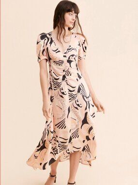 Untitled in Motion Anotia Printed Dress